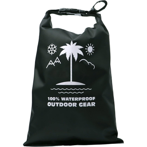 (Black) Waterproof Dry Bags Storage Sack Camping Hiking