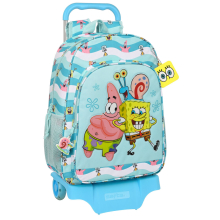 Sac à Dos avec Chariot - Safta - Bob l'éponge - Multicolore - 33x42x14 cm - Ergonomique