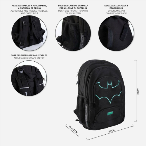 Batman Cartable Batman Noir (30 x 18 x 46 cm) 2