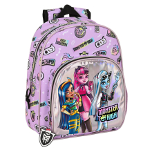 Safta MONSTER HIGH Rucksack für Kinder verschiedener Altersgruppen, bequem und vielseitig, Qualität und Widerstandsfähigkeit, 28 x 10 x 34 cm.