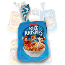 (Rice Krispies) Kellog's Squeaky Pet Toy Choose Cereal Styles