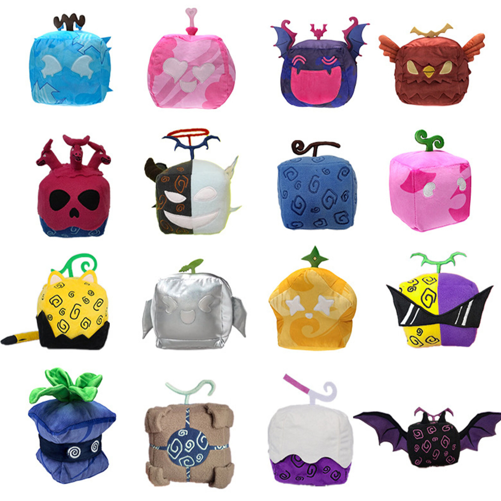 Photos - Other Toys  Blox Fruits Devil Fruit Plush Toy,cute Leopard Patterned Design(silver)