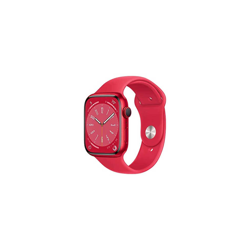 Apple Watch Series 8 45mm (MNUR3, Product Red Aluminium Product Red Sport Band, S/M)