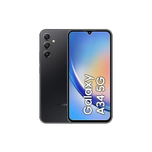 Samsung Galaxy A34 (A346E DSN) (128GB+6GB, Graphite) - Refurbished