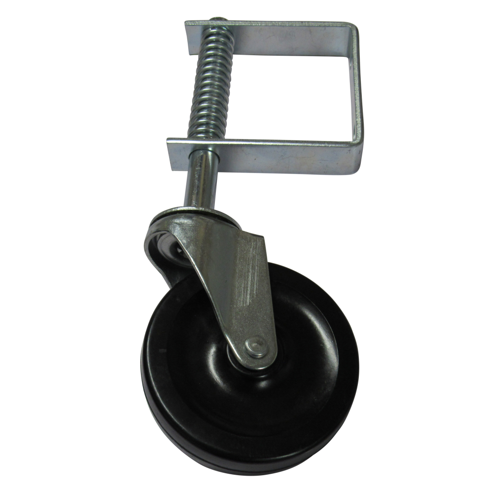 (Pack of 1) Spring Loaded Gate Wheel 4" (Heavy Duty Castor)