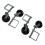 (Pack of 4) Spring Loaded Gate Wheel 4" (Heavy Duty Castor) 1
