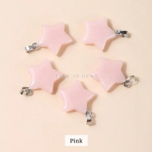 20*5mm Star Shape Synthetic Luminous Stone Glowing In The Dark Pendants For Jewelry Making Diy Necklace Accessory 5 Pcs/lot