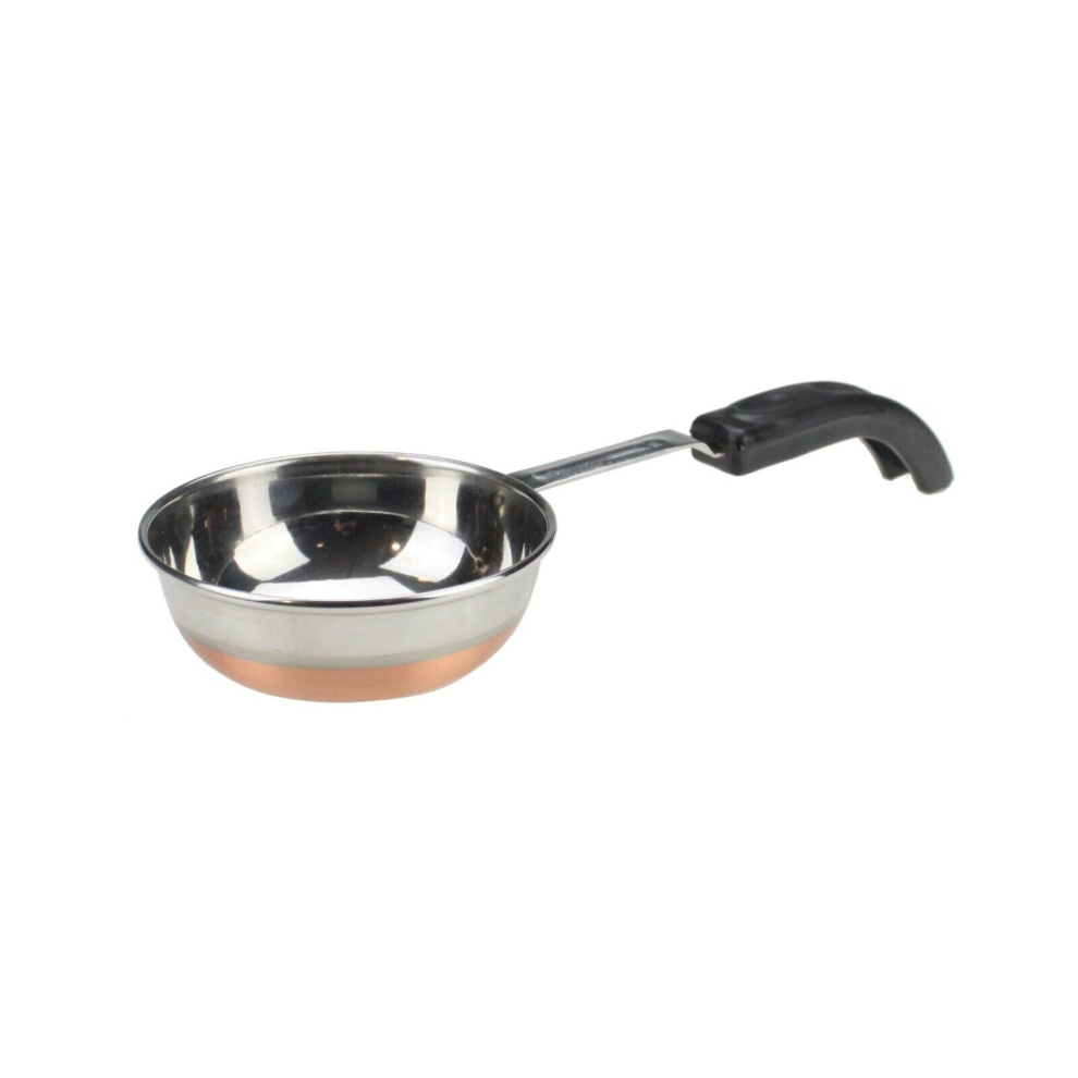 (No3-11cm) Indian Spice Roasting Spoon Tadka Pan Copper