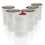 (Plain Icon - 300ml) Stainless Steel Drinking Glasses 6 Unbreakable 1