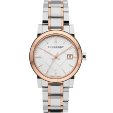 Burberry The City Watch Damen Silber / Rose Gold BU9105