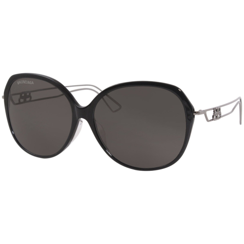 Balenciaga Balenciaga BB0058SK-001 Ladies Oval Black Sunglasses