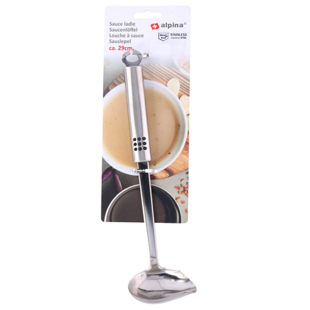 (Sauce Ladle 29cm) Cooking Utensil Stainless Steel Kitchen Spoon