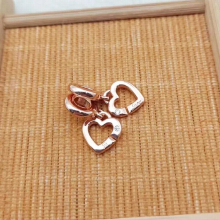 Winter Jewelry Gift Christmas Lucky Rose Pendant Sister Hearts Dangle Charm