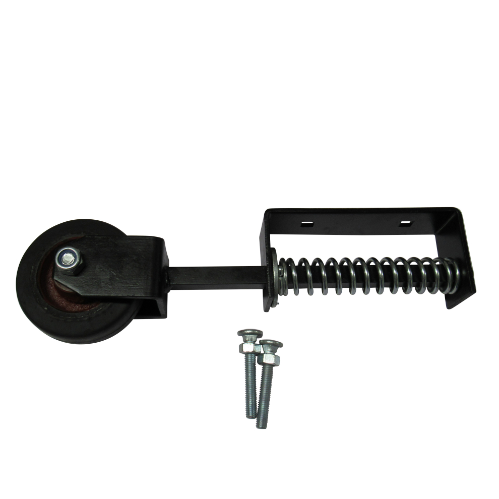 (Black) Spring Loaded Gate Wheel 4" Heavy Duty Support