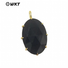 WT-P1912 Water Drop Shape Multi-Colored Gemstone Jewelry Pendant DIY Clothing Necklace Material Girls Jewelry Collocation