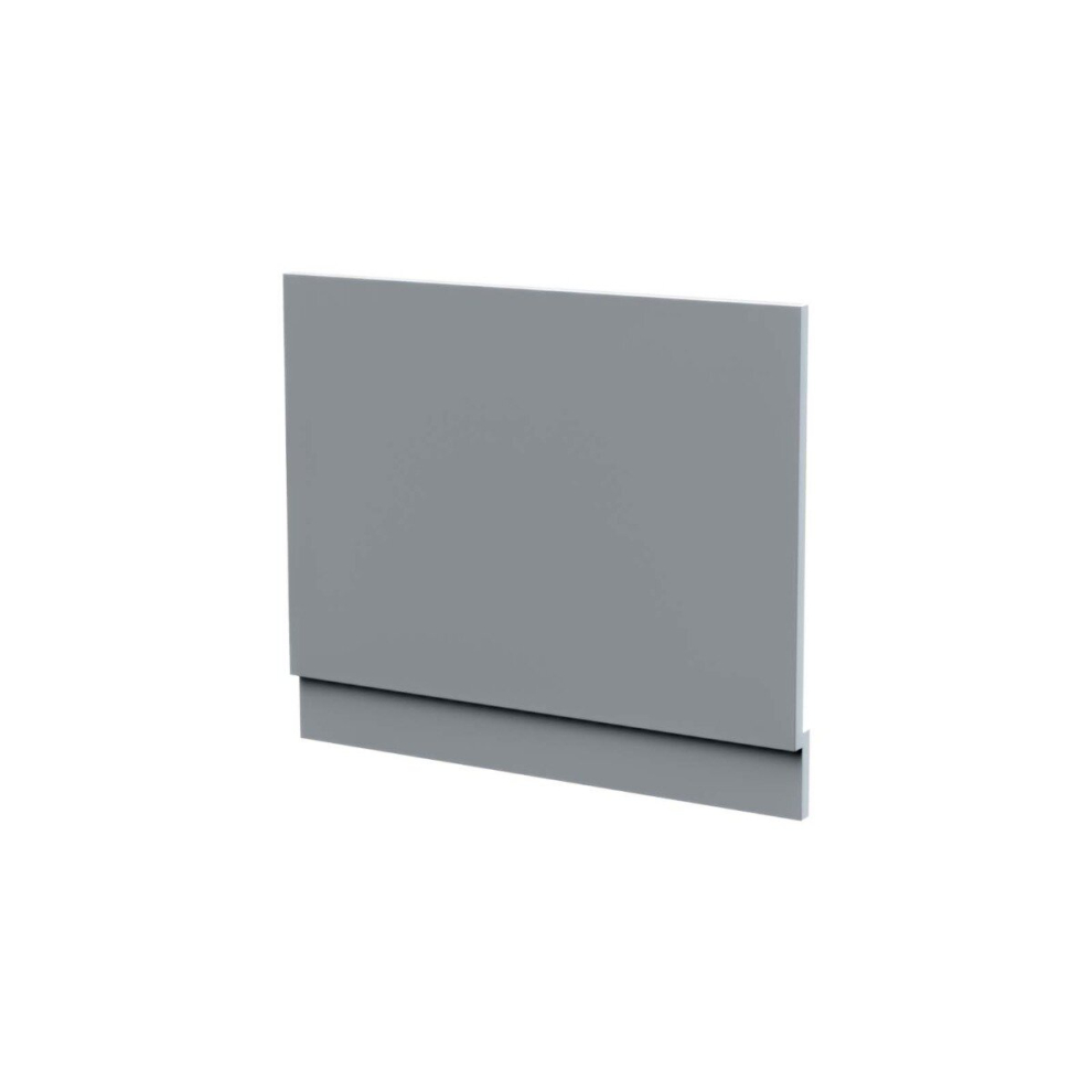 Nes Home Gorge Modern 800mm Light Grey High Gloss PVC End Panel 15mm Thickness + Plinth