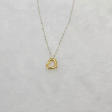 Jewelry Girl Heart 3D Hard Heart Lucky Beads Love 999 pendant with 18K Flash o Chain