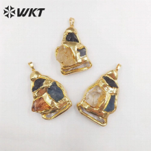 WT-P1906 Raw gemstone Retro pendant Girls party pendant women jewelry