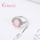 Big Square Pink Opal Rings 925 Sterling Silver Prong Setting Gift Top 3
