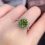 Silver Infinity Lab Emerald Ring Female Engagement Wedding Simulation Diamond Ring Jewelry 3