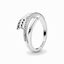 925 Sterling Silver Ring For Women Sparkling Wrap-Around Arrow Ring Stackable Engagement Wedding Rings Jewelry Gift