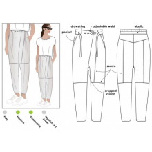 Style Arc Sewing Pattern - Isla Pant (Sizes 18-30)
