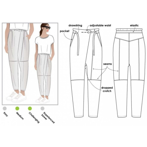 Style Arc Sewing Pattern - Isla Pant (Sizes 18-30)