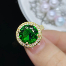 Anillos Yuzuk Created Nano Emerald Ring 925 Sterling Silver Rings For Women Engagement Ring Silver 925 Gemstones Jewelry