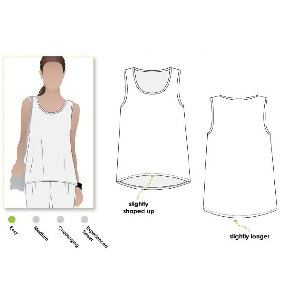 Style Arc Sewing Pattern Evie Top Women Sizes 4-16