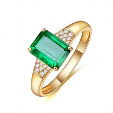 High Emerald Zircon Jewelry Ring For Women