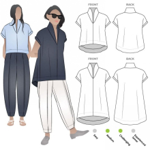 Style Arc Sewing Pattern Teddy Designer Top Women Sizes 4-16