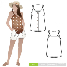 Style Arc Sewing Pattern Portia Top Women Sizes 4-16