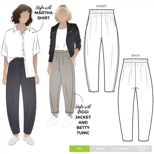 Style Arc Sewing Pattern Bob Pant Women Sizes 18-30