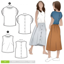 Style Arc Sewing Pattern Bonnie Tops Women Sizes 4-16