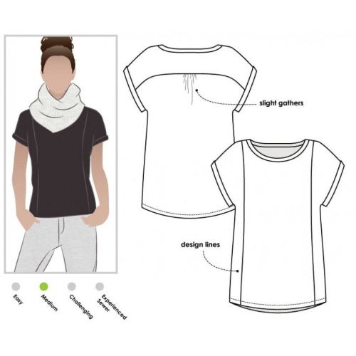Style Arc Sewing Pattern Courtney Top Women Sizes 18-30