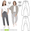 Style Arc Sewing Pattern Palermo Knit Pants Women Sizes 18-30 1