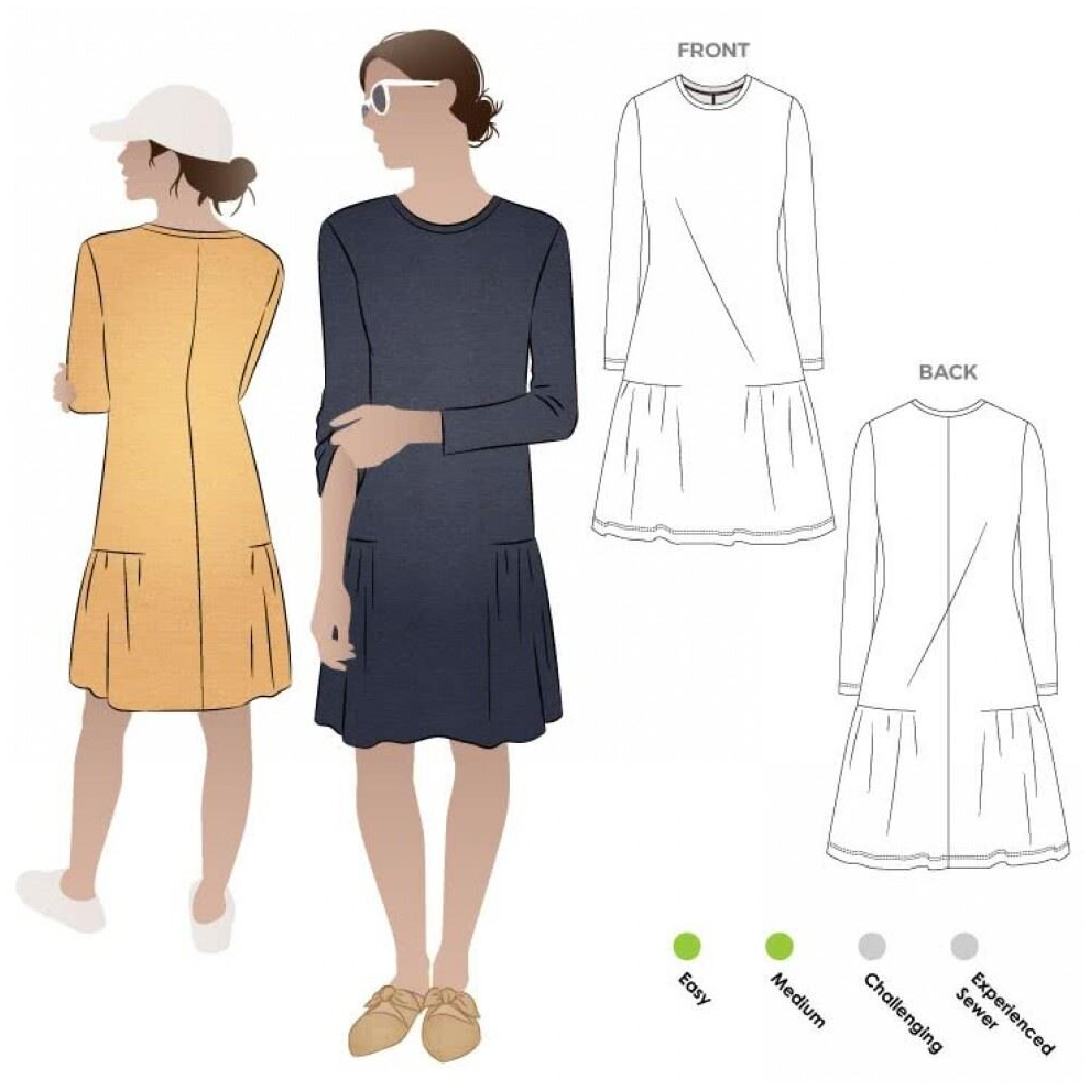 Style Arc Sewing Pattern Talulah Knit Dress Women Sizes 4-16