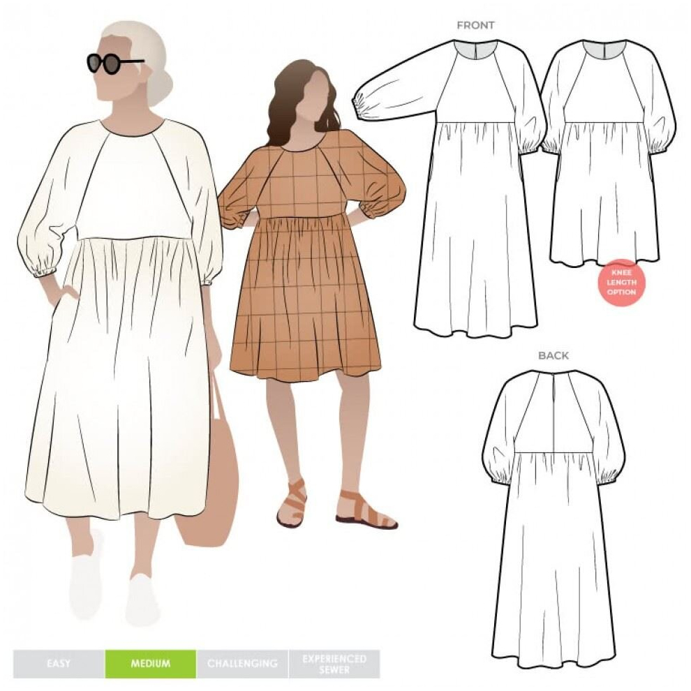 Style Arc Sewing Pattern Hope Dress Women Sizes 4-16
