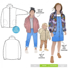 Style Arc Sewing Pattern Kids Teddy Jacket Kids Ages 1-8