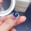 sapphire treasure open ring female temperament pendant necklace 1