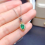 product set simulation emerald tourmaline separation electroplating open ring female pendant 4