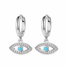 Kaletine Vintage Evil Eye Drop Earrings For Women 925 Sterling Silver Gothic Mini Small Earrings Jewelry