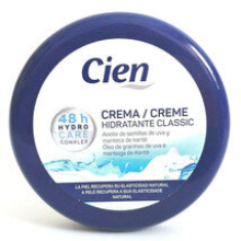 Cien Moisturizing Classic 250ml - Face & Body Cream for All Skin Types with Almond or Jojoba Oil