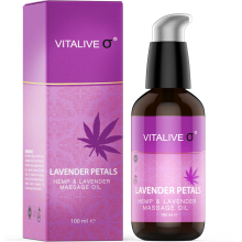 Lavender Hemp Massage Oil - Pain Relief Therapy - VITALIVE 100ml