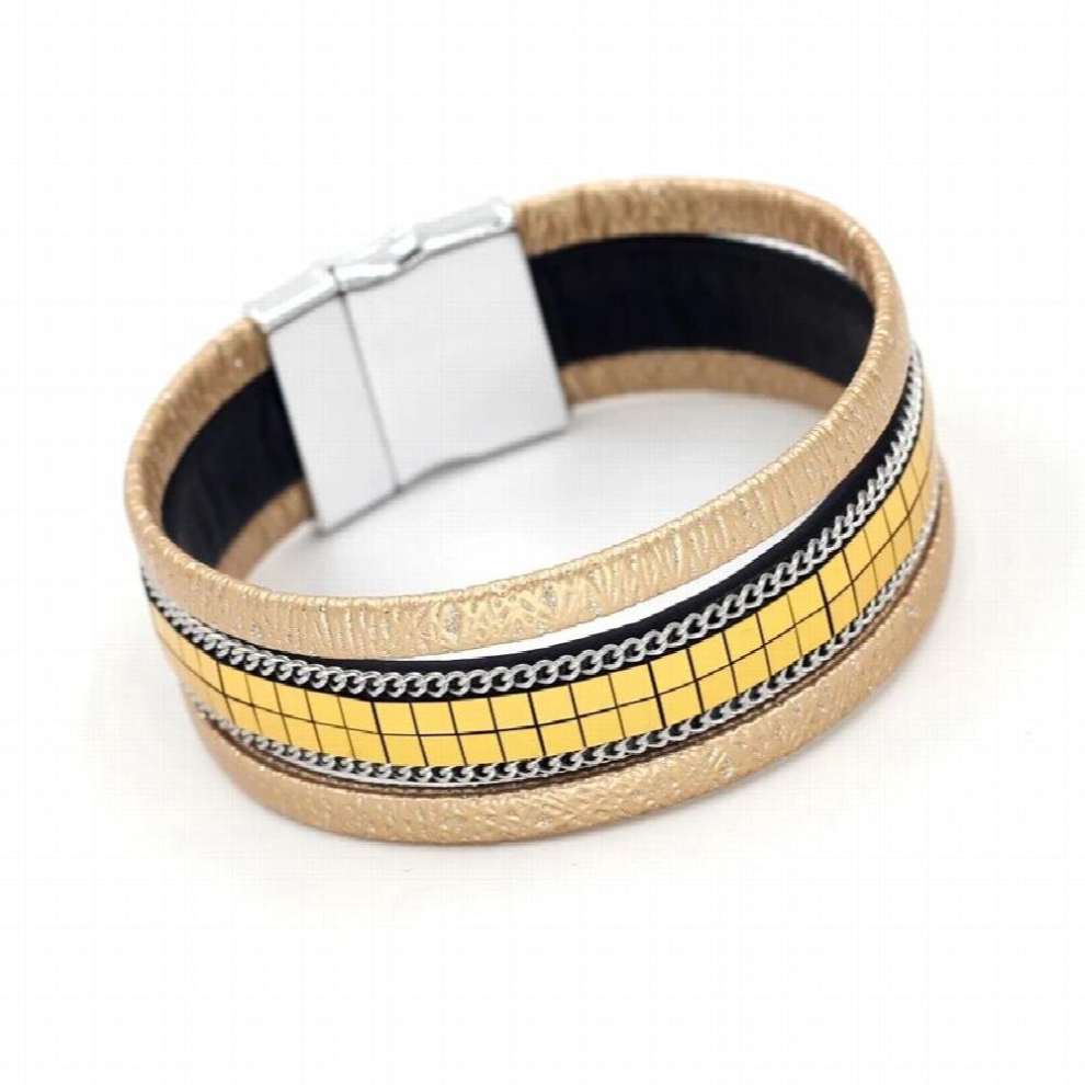 Bracelets for Women Mosaic Wide Wrap Bracelets & Bangles Female Gift Jewelry-image-OPC-PCW95C2-NEW