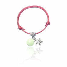 Luminous Stone Beads Charm Bracelets Summer Beach Rope Chain Anklets For Children jewelry couple