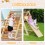 Casart Foldable Triangle Climber Step Training Ladder Pikler Toddler W/ Ramp 5