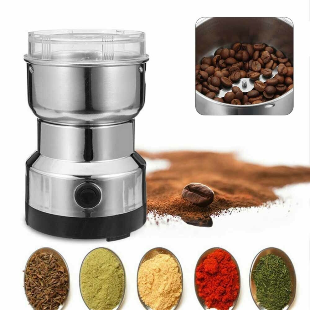 220V Electric Coffee Grinder Grinding Milling Nut Bean Matte Blender