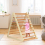 Casart Foldable Triangle Climber Step Training Ladder Pikler Toddler W/ Ramp 9