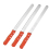3pcs 10-inch wooden handle stainless steel bread knife cake toast serrated knife 1